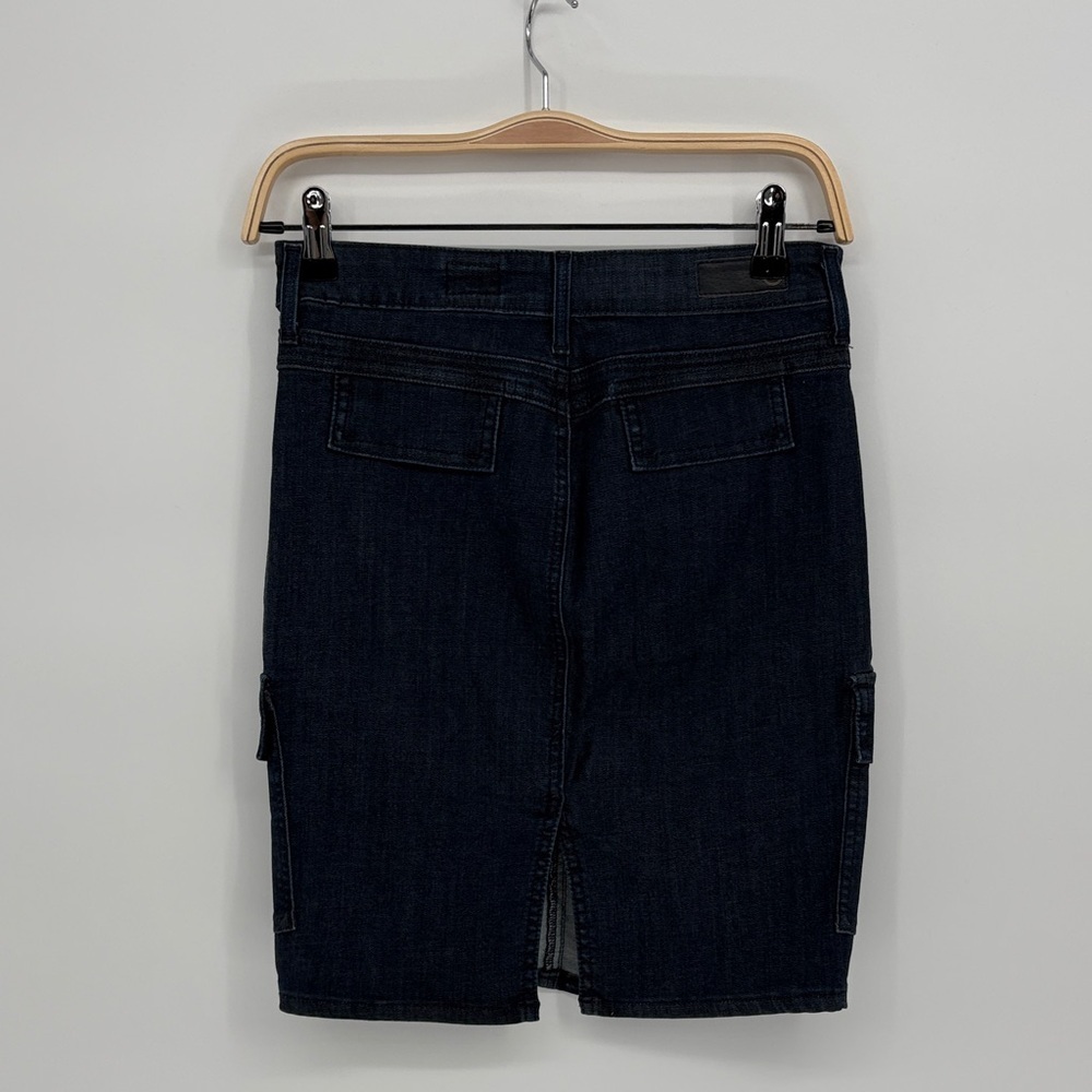 🪁 AG  the Tyler cargo pencil skirt Dark Denim - Picture 5 of 6